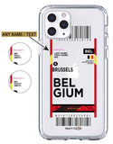 Flight Ticket to Belgium - Case Jersey