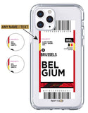 Flight Ticket to Belgium - Case Jersey