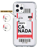 Flight Ticket to Canada - Case Jersey