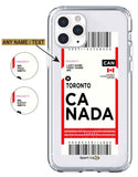Flight Ticket to Canada - Case Jersey
