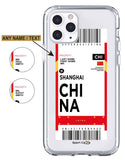 Flight Ticket to China - Case Jersey