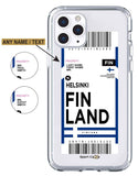 Flight Ticket to Finland - Case Jersey