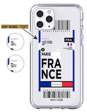 Flight Ticket to France - Case Jersey