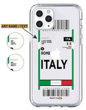 Flight Ticket to Italy - Case Jersey