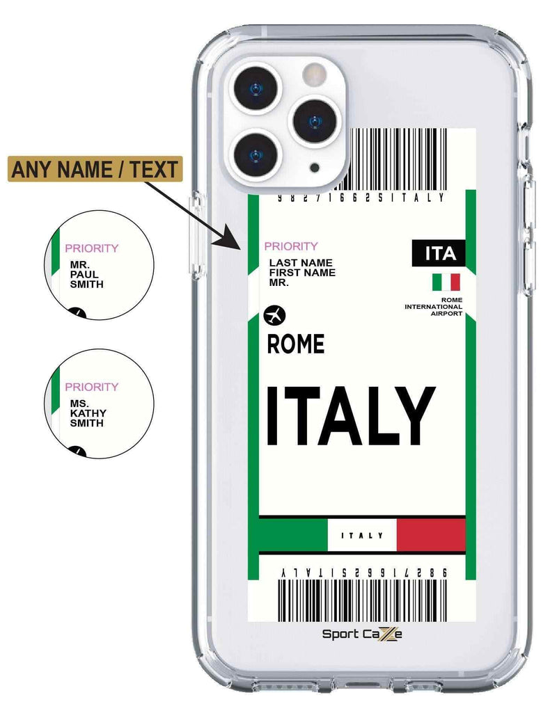 Flight Ticket to Italy - Case Jersey