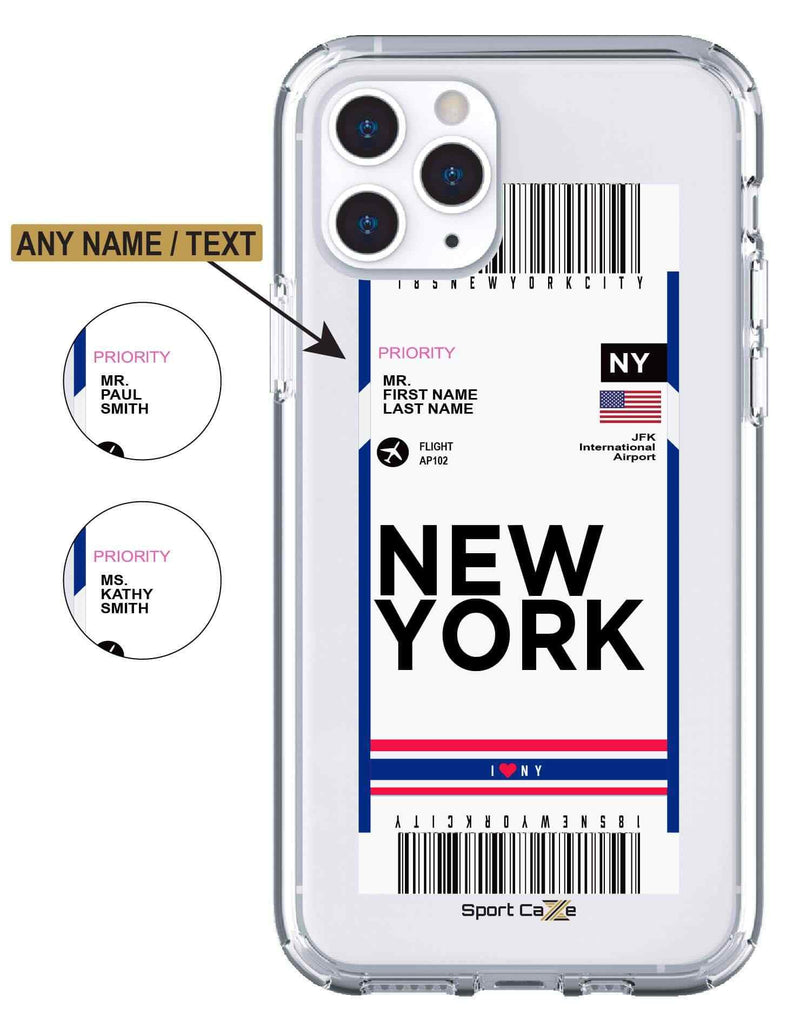 Flight Ticket to New York City - Case Jersey
