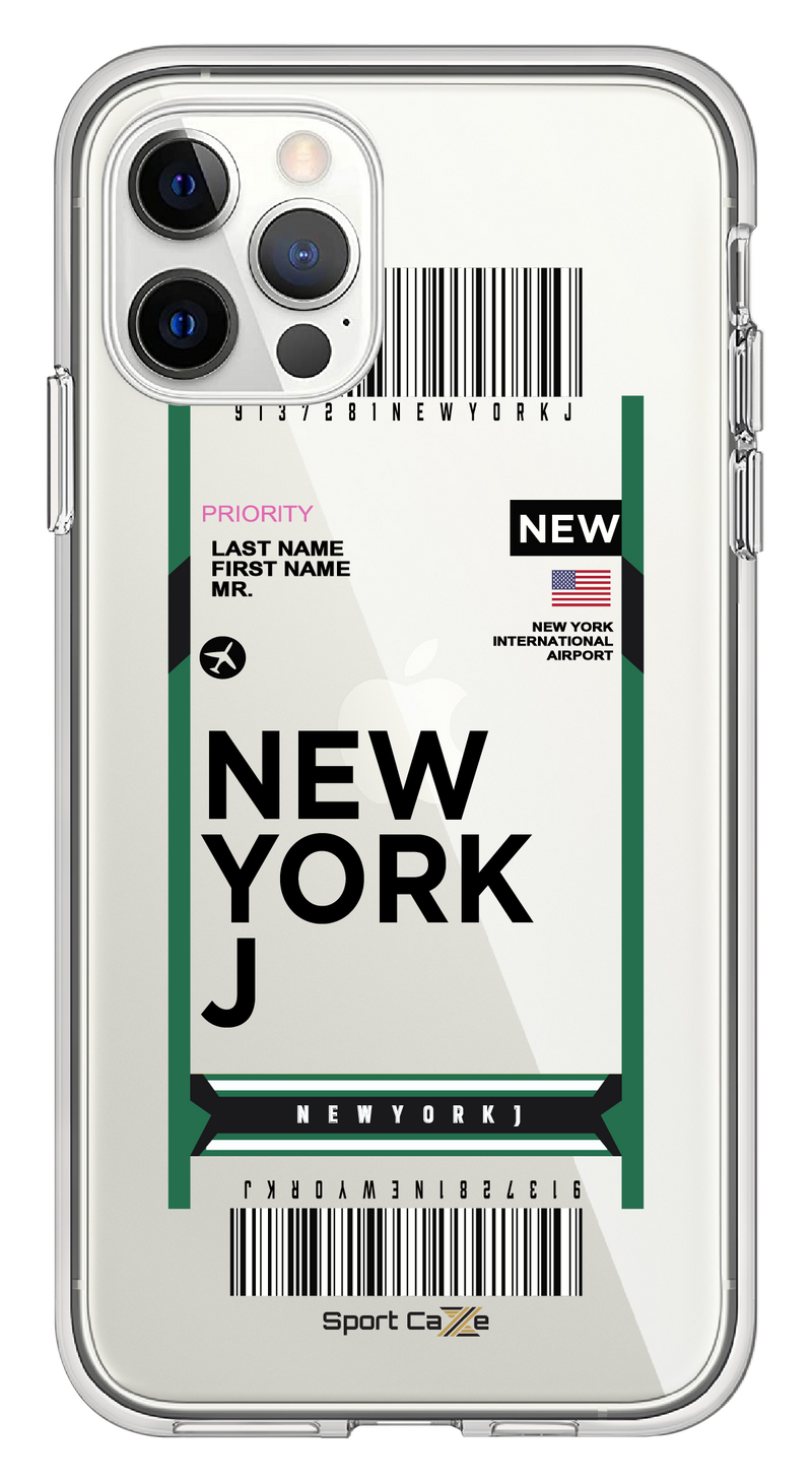 Flight Ticket to New York J - Case Jersey