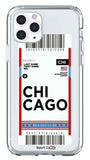 Flight Ticket to Chicago RED